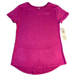 NWT Mono B Crew Neck T Shirt Womens Small Hot Pink Summer Capsule Staple Basic